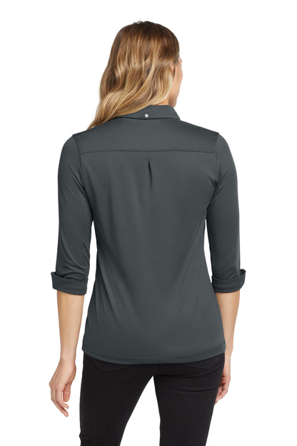 Diesel Grey OGIO Women's Gauge Polo. LOG122 plain