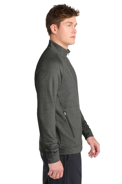 DkGyHthr Sport-Tek Sport-Wick Flex Fleece Full-Zip. ST560 plain