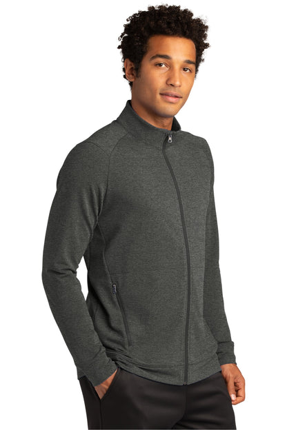 DkGyHthr Sport-Tek Sport-Wick Flex Fleece Full-Zip. ST560 plain