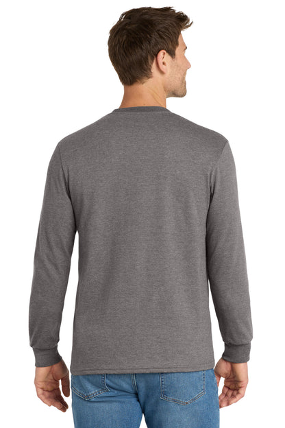 DkHtGry Volunteer Knitwear Chore Long Sleeve Tee VL60LS plain