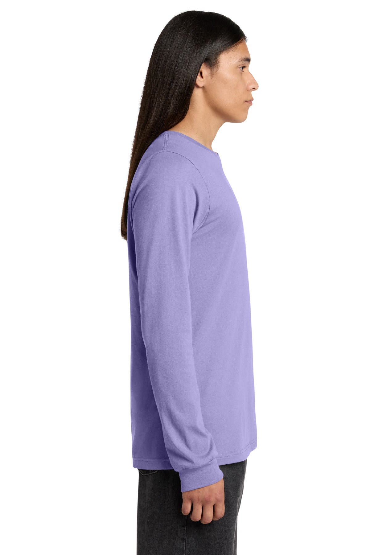 DkLavender BELLA+CANVAS Unisex Jersey Long Sleeve Tee. BC3501 plain