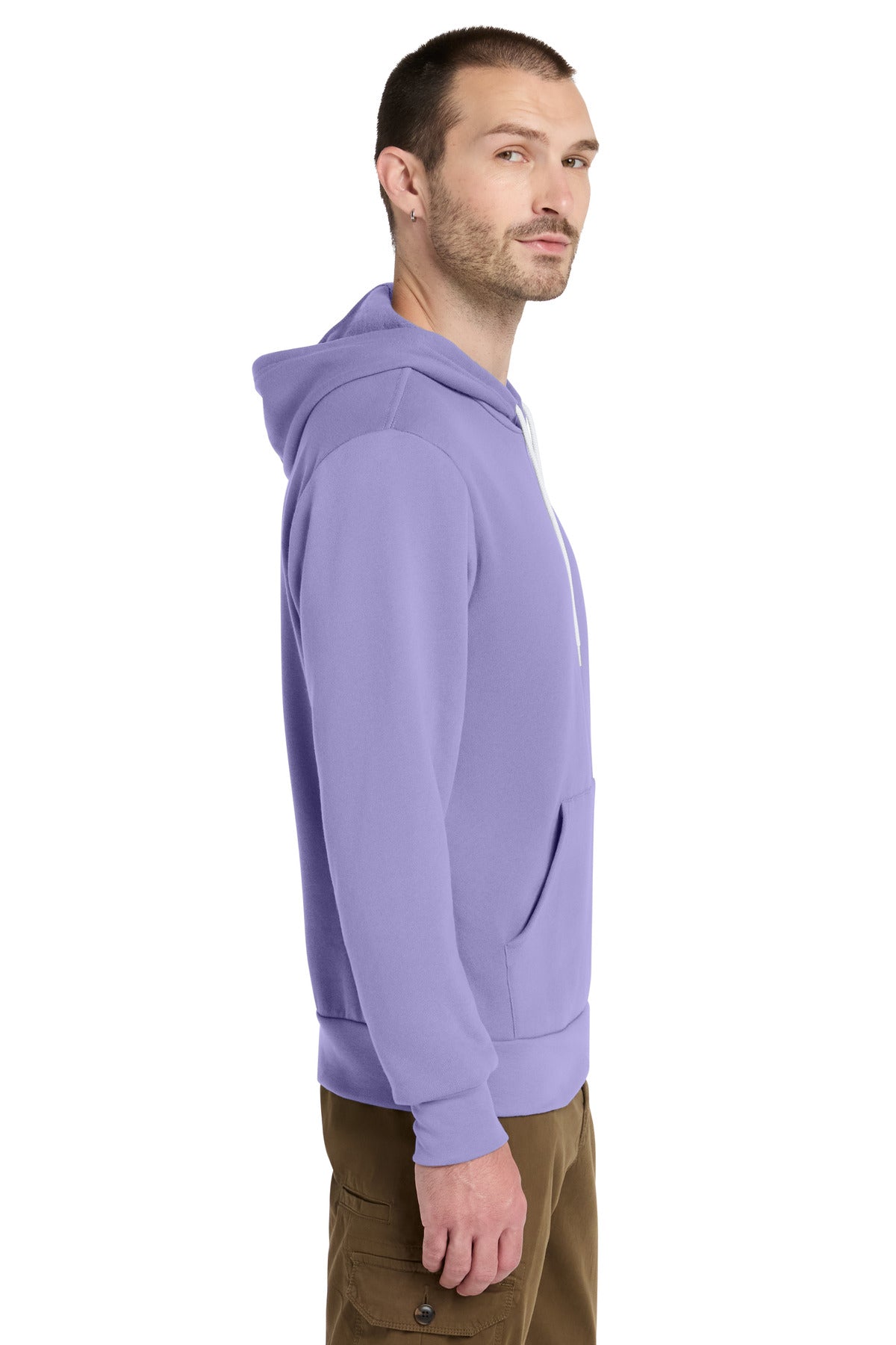 DkLavender BELLA+CANVAS Unisex Sponge Fleece Pullover Hoodie. BC3719