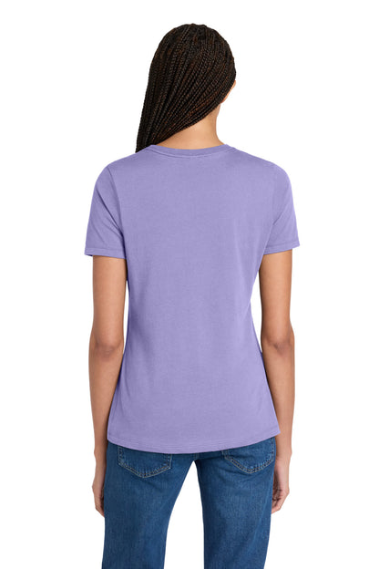 DkLavender BELLA+CANVAS Women's Relaxed Jersey Short Sleeve Tee. BC6400 plain