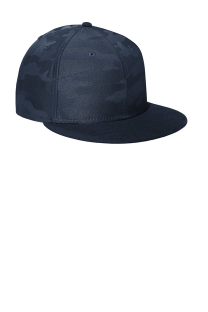 Dp Nvy/Dp Ny C New Era Camo Flat Bill Snapback Cap NE407 plain