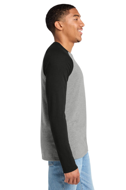 DpBk/AlumG Allmade Unisex Tri-Blend Long Sleeve Colorblock Raglan AL6009 plain