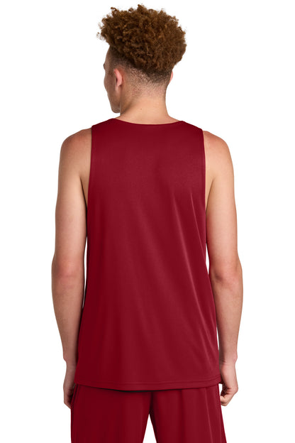 DpRd/Blk Sport-Tek PosiCharge Competitor Rev Tank ST551 plain