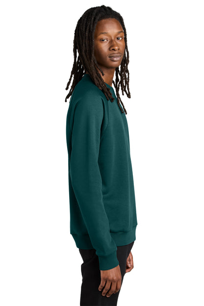DpSeaGreen Allmade Unisex Organic CVC Fleece Crewneck Sweatshirt AL5004 plain