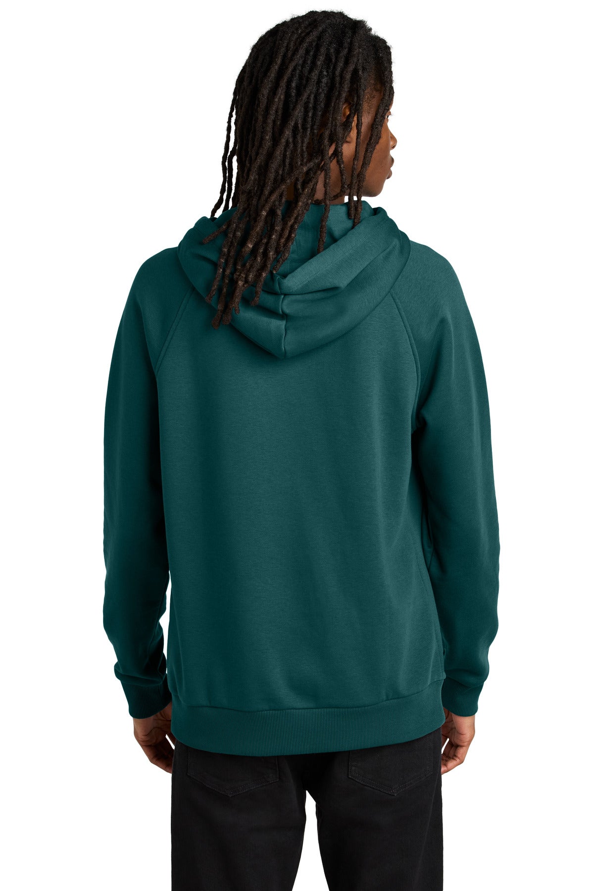DpSeaGreen Allmade Unisex Organic CVC Fleece Pullover Hoodie AL5000 plain