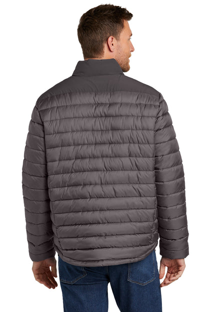 DpSm/GrySm Port Authority Horizon Puffy Jacket J364 plain