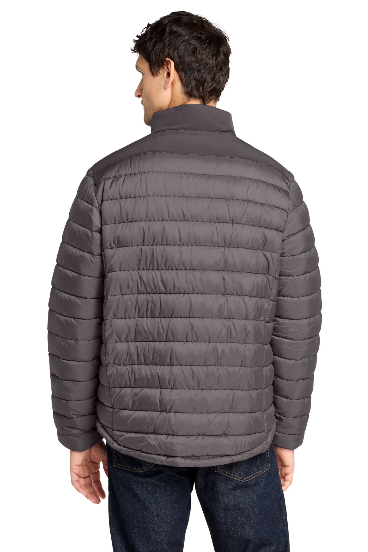 DpSm/GrySm Port Authority Horizon Puffy Jacket J364