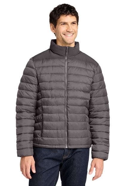 DpSm/GrySm Port Authority Horizon Puffy Jacket J364