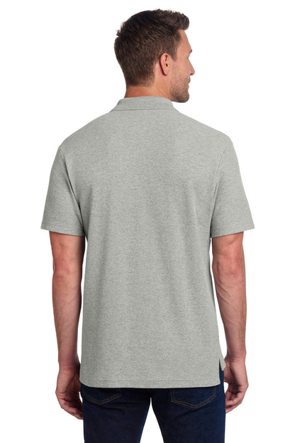 DpSmkHthr Port Authority C-FREE Cotton Blend Pique Polo K867 plain