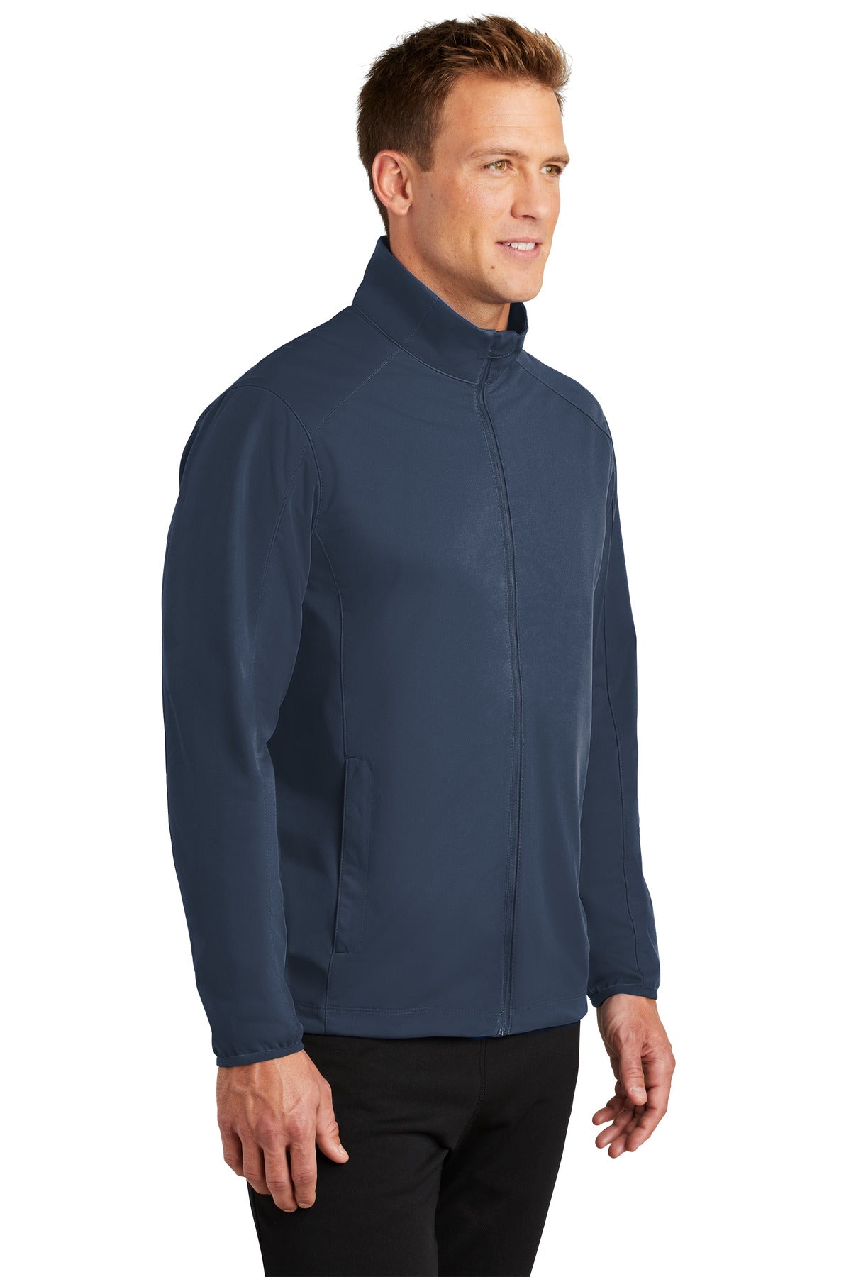 Dress Blue Nvy Port Authority Active Soft Shell Jacket. J717 plain