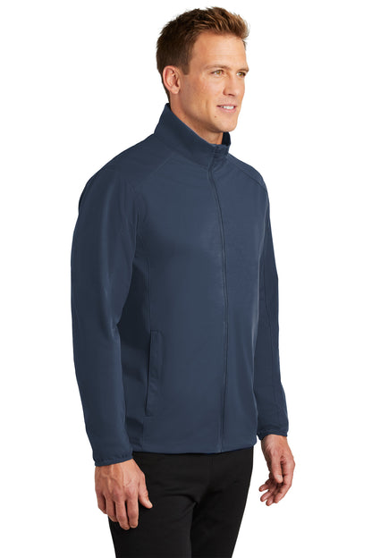 Dress Blue Nvy Port Authority Active Soft Shell Jacket. J717 plain