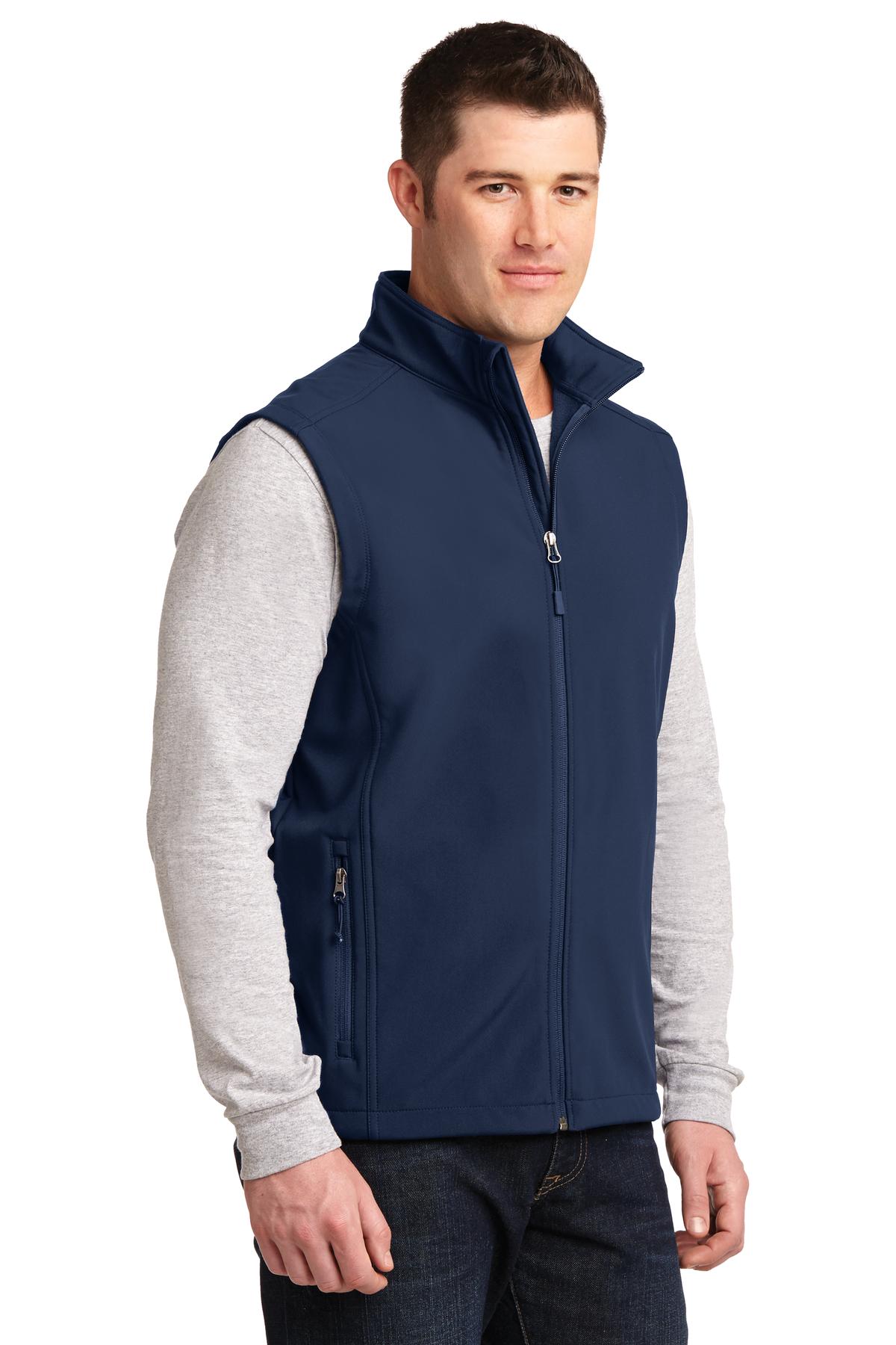 Dress Blue Nvy Port Authority Core Soft Shell Vest. J325 plain