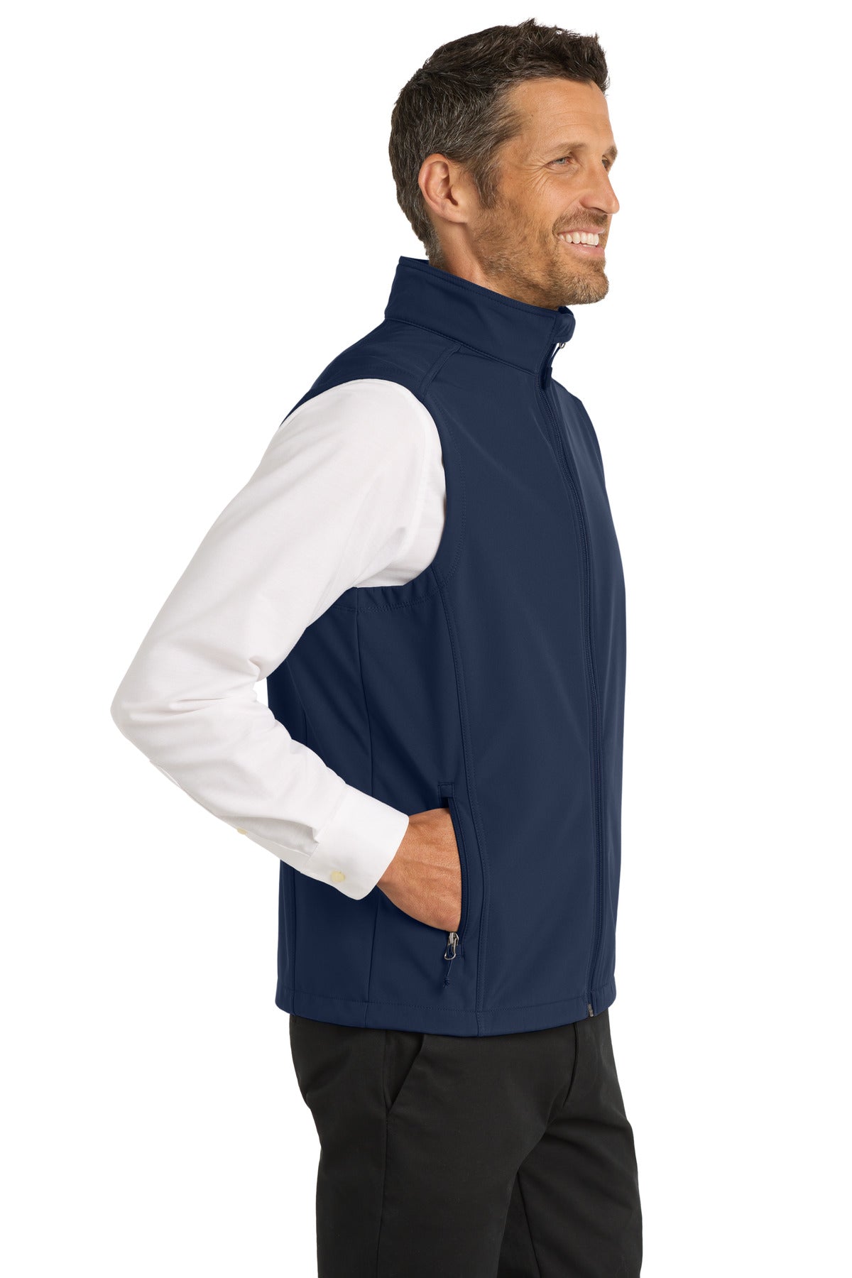 Dress Blue Nvy Port Authority Core Soft Shell Vest. J325 plain