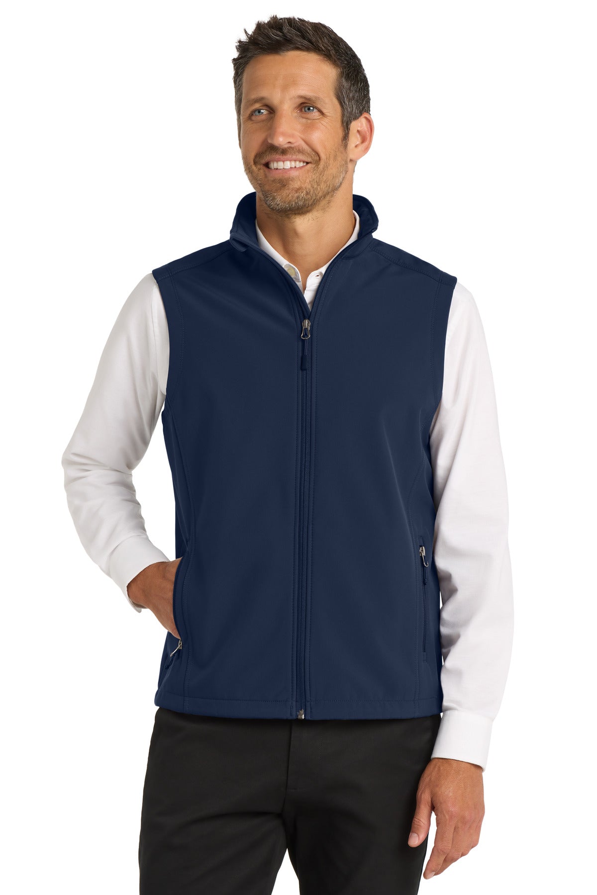 Dress Blue Nvy Port Authority Core Soft Shell Vest. J325 plain