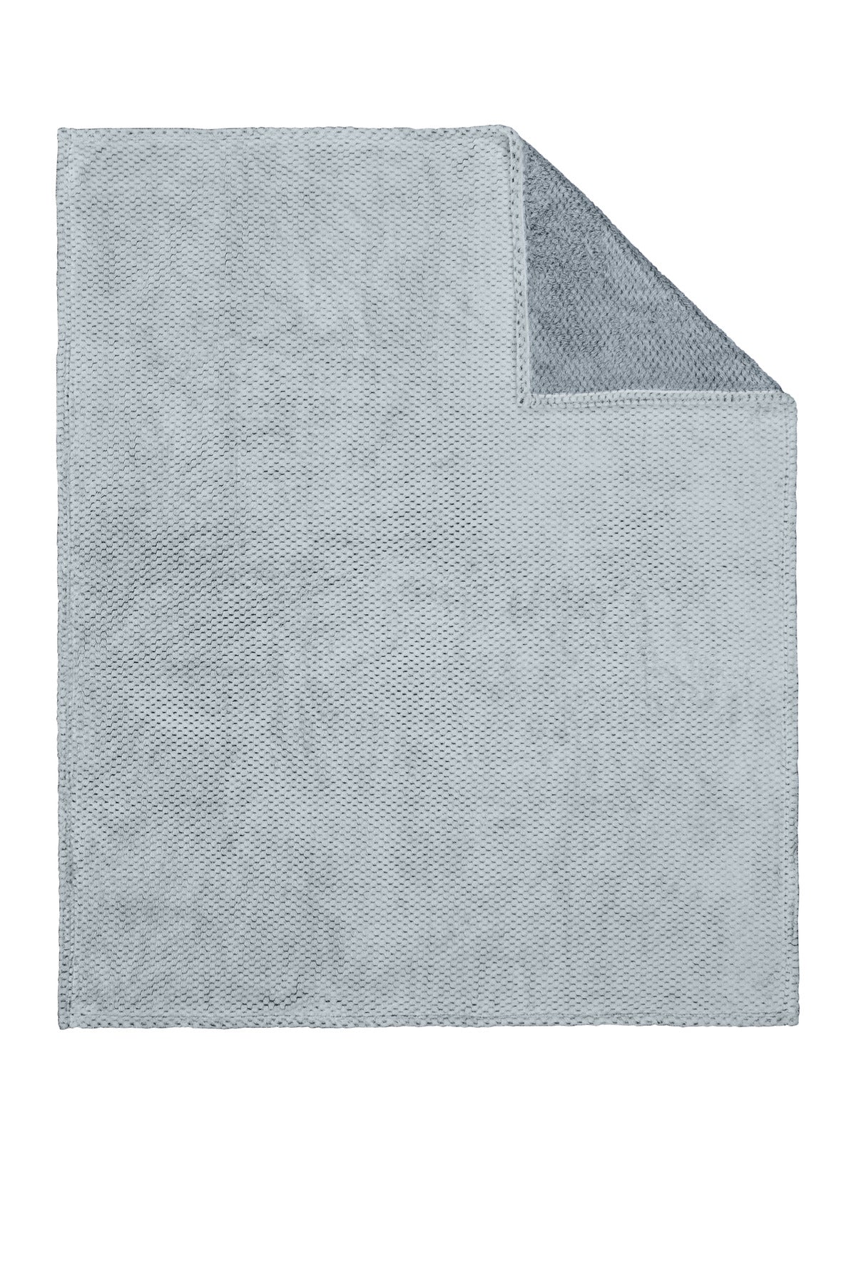 Dress Blue Nvy Port Authority Plush Texture Blanket. BP35 plain