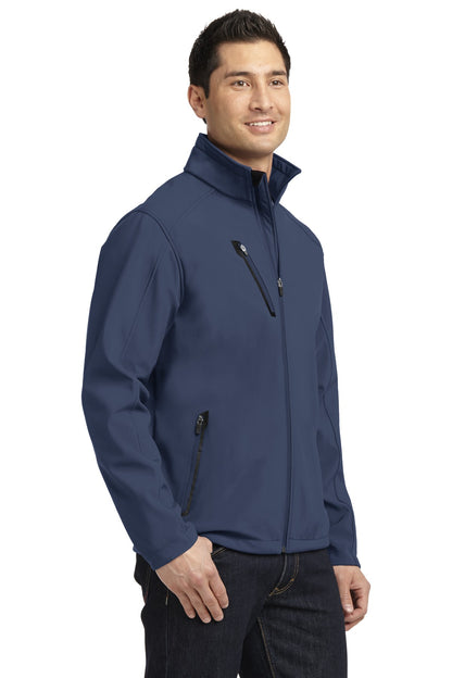 Dress Blue Nvy Port Authority Welded Soft Shell Jacket. J324 plain