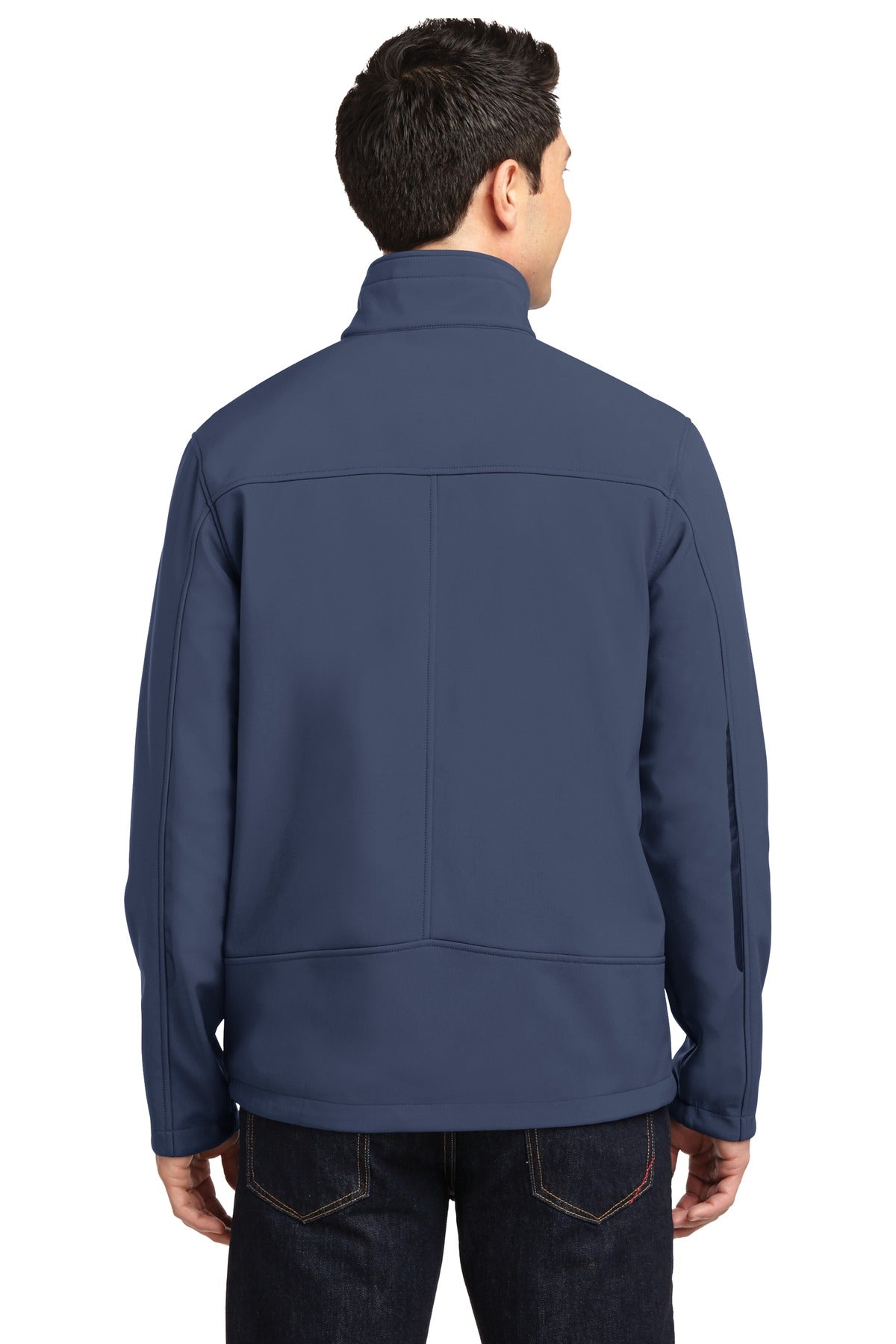 Dress Blue Nvy Port Authority Welded Soft Shell Jacket. J324 plain