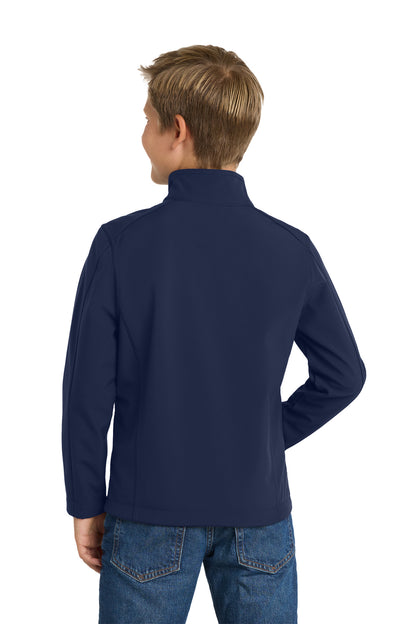 Dress Blue Nvy Port Authority Youth Core Soft Shell Jacket. Y317 plain