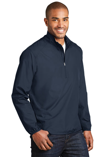 Dress Blue Nvy Port Authority Zephyr 1/2-Zip Pullover. J343 plain