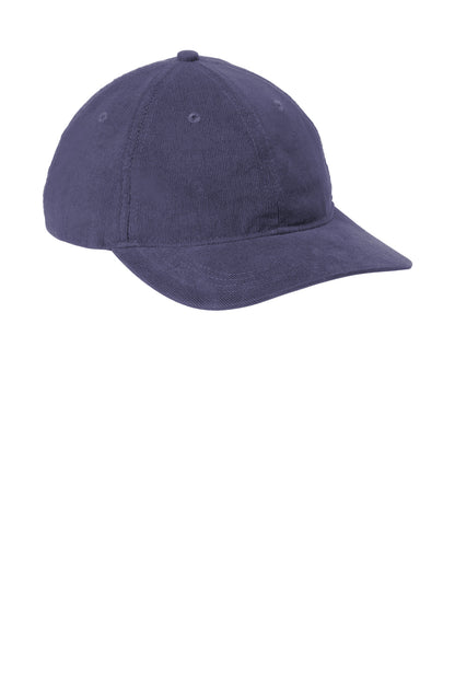 DsBlNavy Port Authority Light Corduroy Dad Cap C973 plain