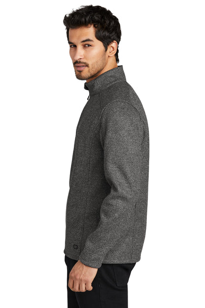 DslGyHthr OGIO Grit Fleece 1/2-Zip OG729 plain