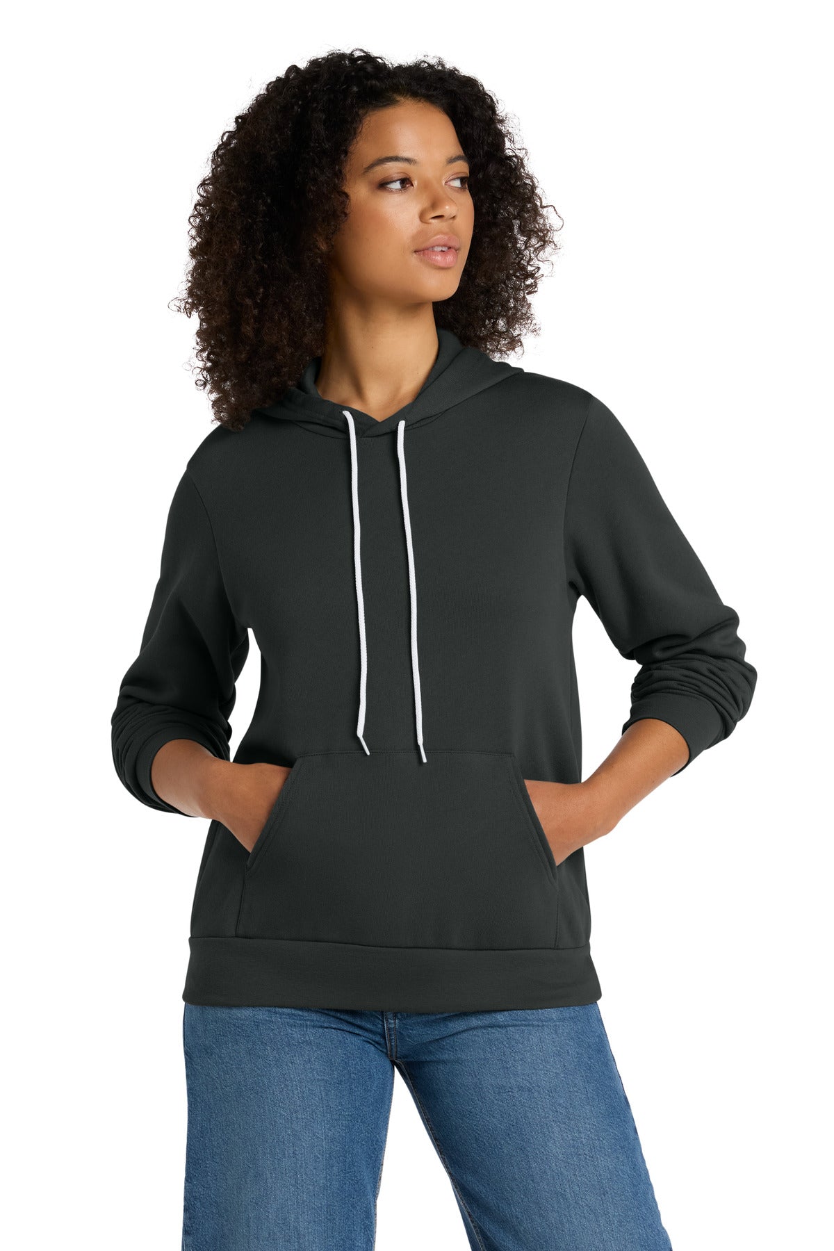 DTG Dark Grey BELLA+CANVAS Unisex Sponge Fleece Pullover Hoodie. BC3719