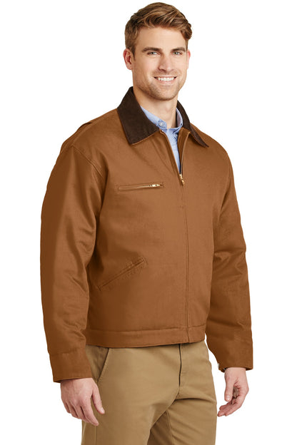 Duck Brown CornerStone - Duck Cloth Work Jacket. J763 plain
