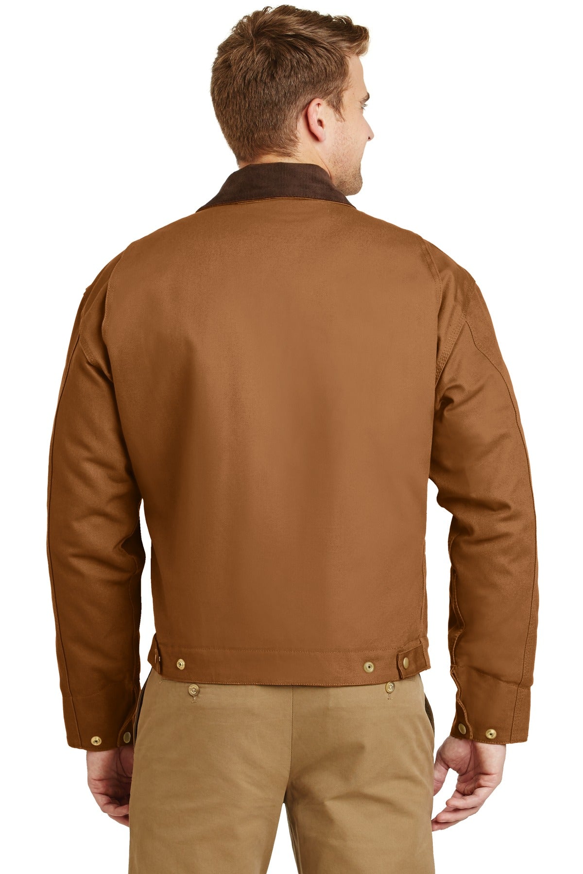 Duck Brown CornerStone - Duck Cloth Work Jacket. J763 plain