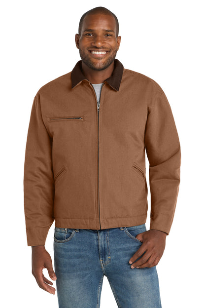 Duck Brown CornerStone Tall Duck Cloth Work Jacket. TLJ763
