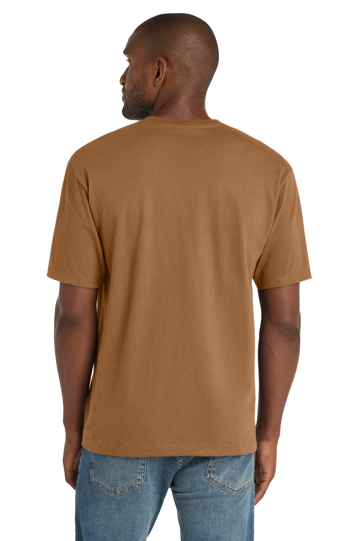 Duck Brown CornerStone Workwear Pocket Tee CS430 plain