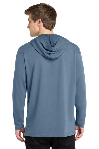 DuskBlue Port Authority Microterry Pullover Hoodie K826 plain