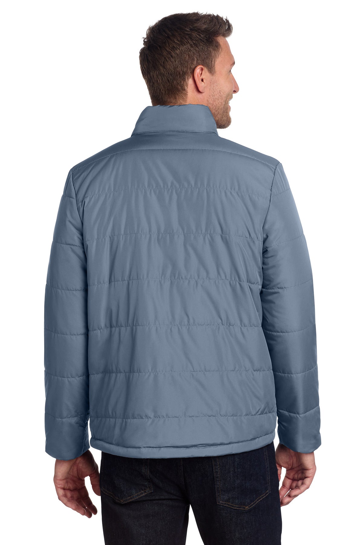 DuskBlue Port Authority Puffer Jacket J852 plain