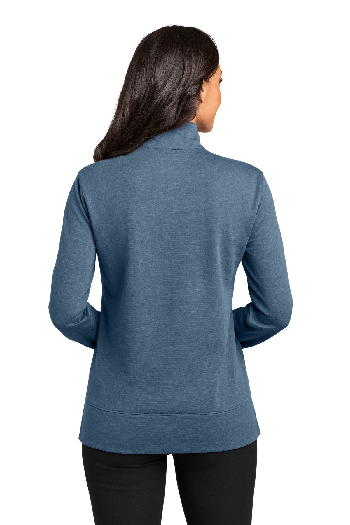 DuskBlue Port Authority Women's Breakwater 1/4-Zip LK821 plain