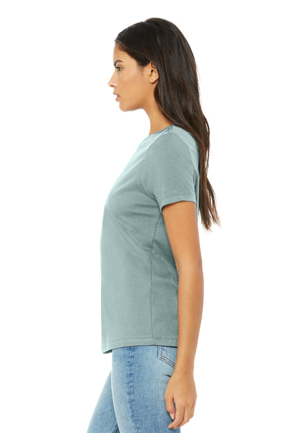 DustyBlTB BELLA+CANVAS Women's Relaxed Triblend Tee BC6413 plain
