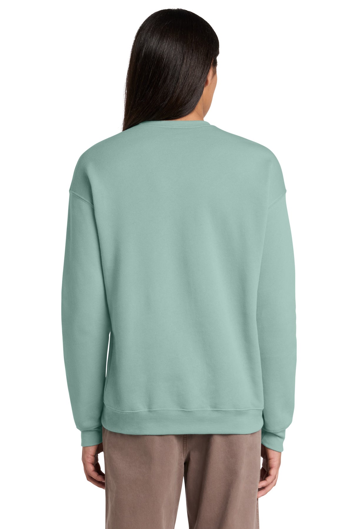 DustyBlue BELLA+CANVAS Unisex Sponge Fleece Drop Shoulder Sweatshirt. BC3945 plain
