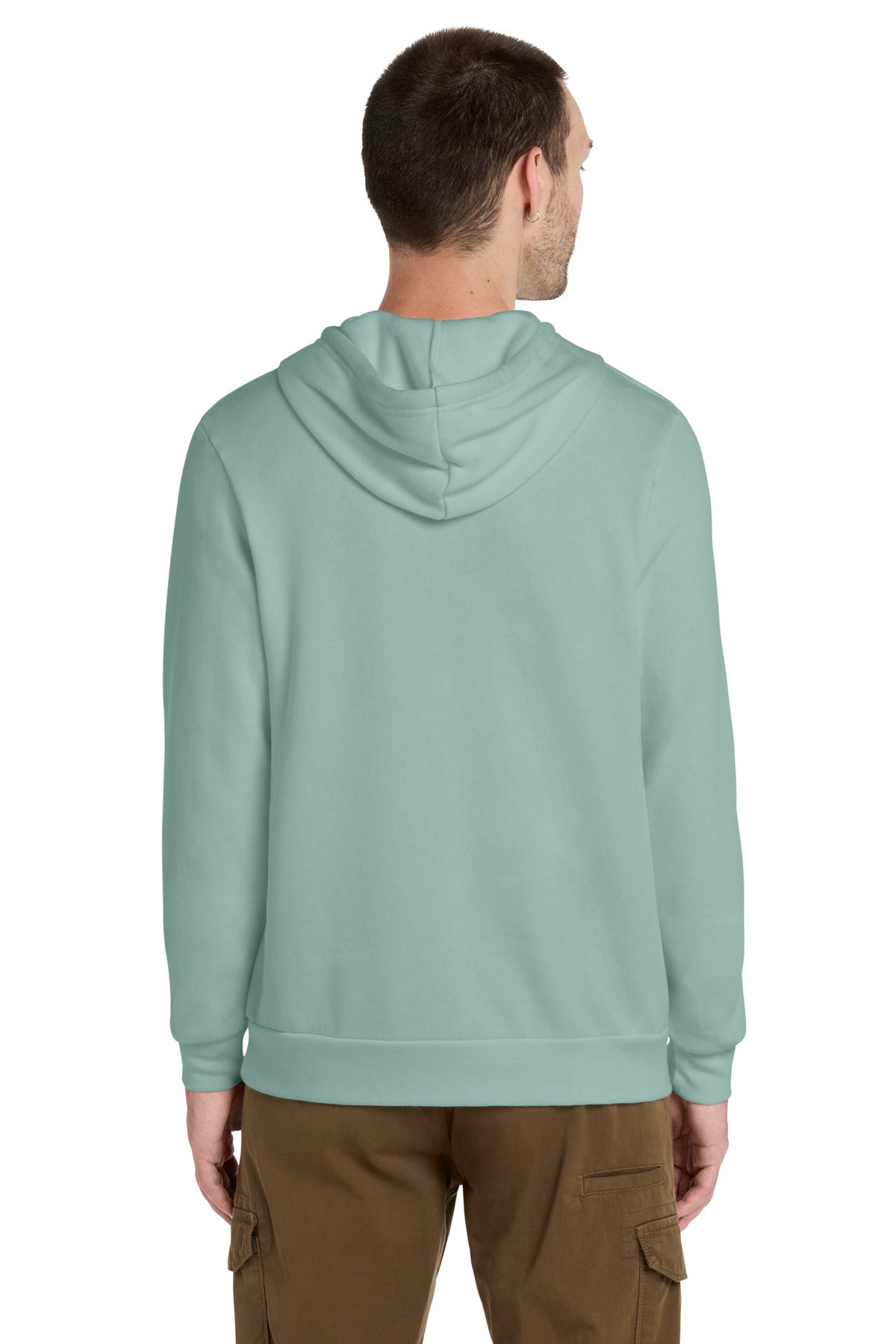 DustyBlue BELLA+CANVAS Unisex Sponge Fleece Pullover Hoodie. BC3719 plain