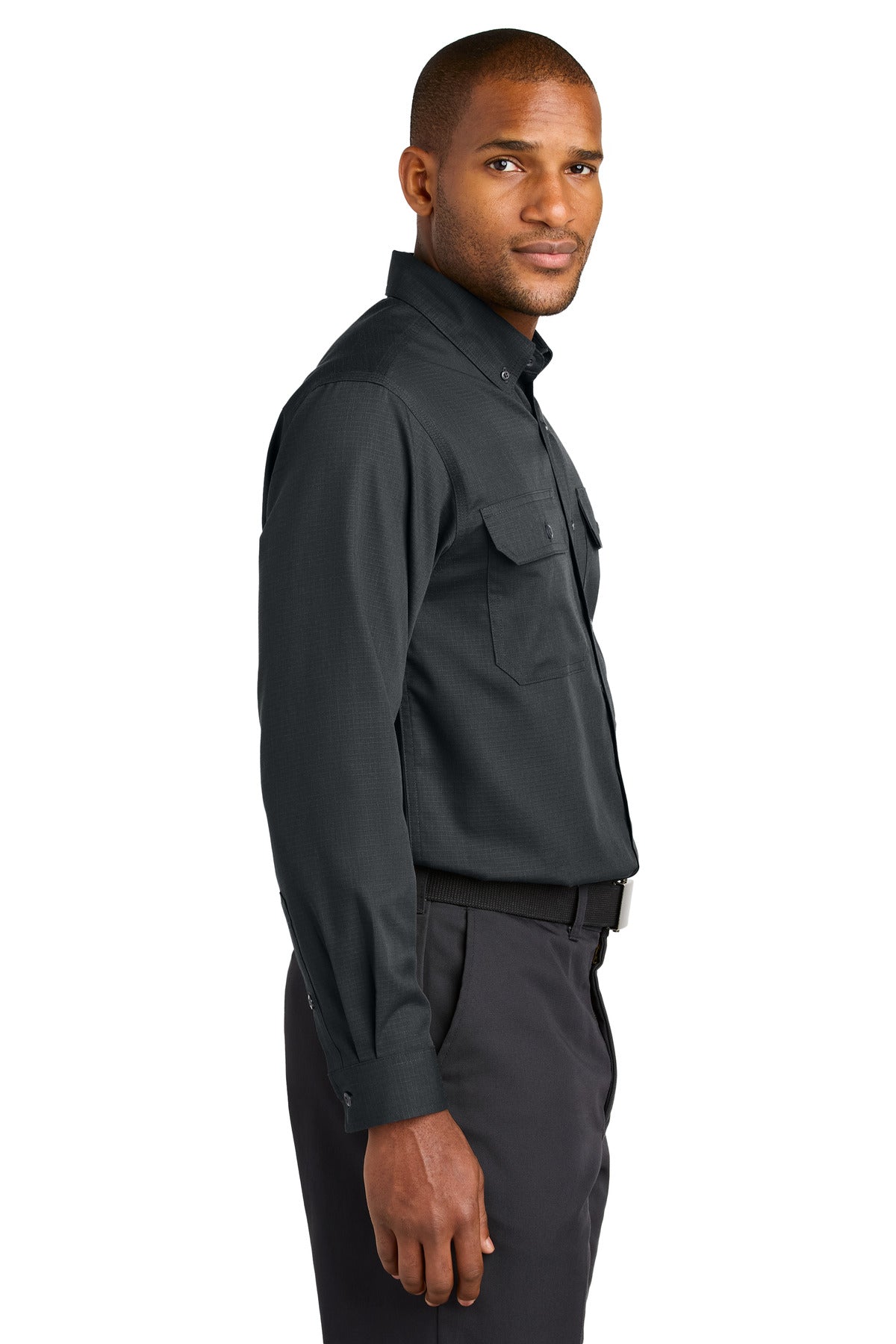 EchoSteel CornerStone Long Sleeve Select Ripstop Shirt CSW174 plain
