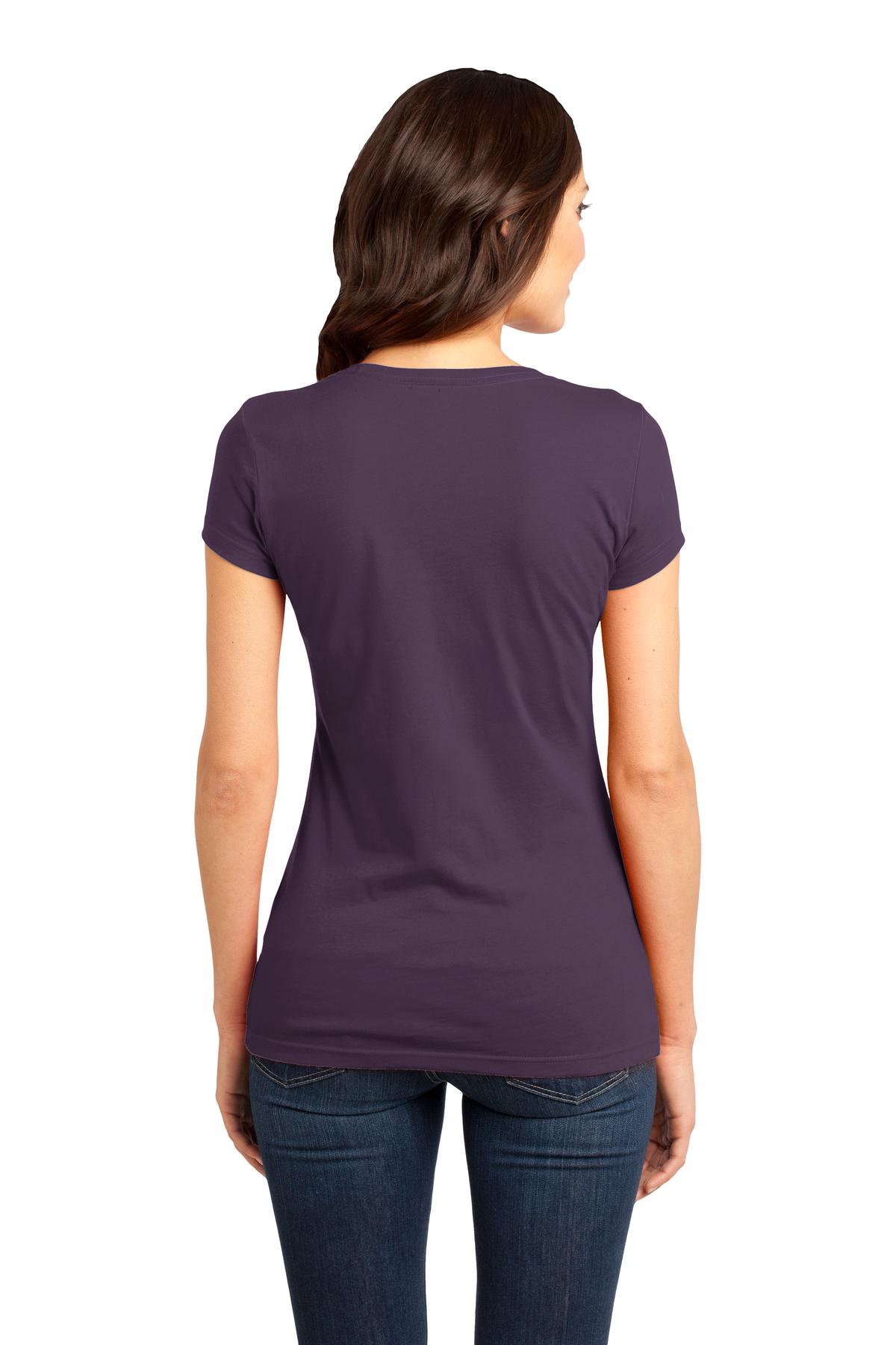 Eggplant District Women's Fitted Very Important Tee . DT6001 plain