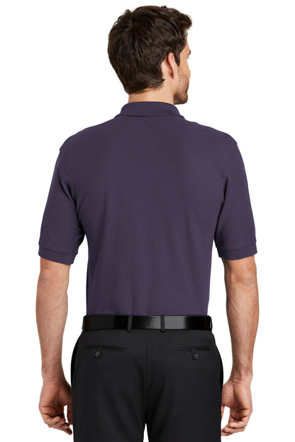 Eggplant Port Authority Extended Size Silk Touch Polo K500ES plain