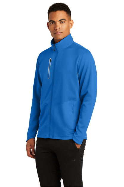 Electric Blue OGIO Fulcrum Full-Zip. OE700 plain