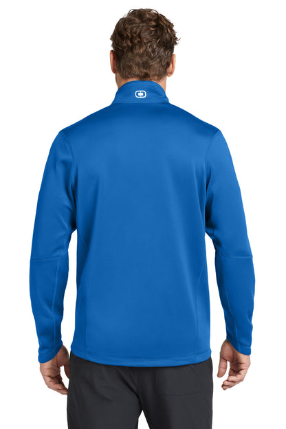 Electric Blue OGIO Fulcrum Full-Zip. OE700 plain