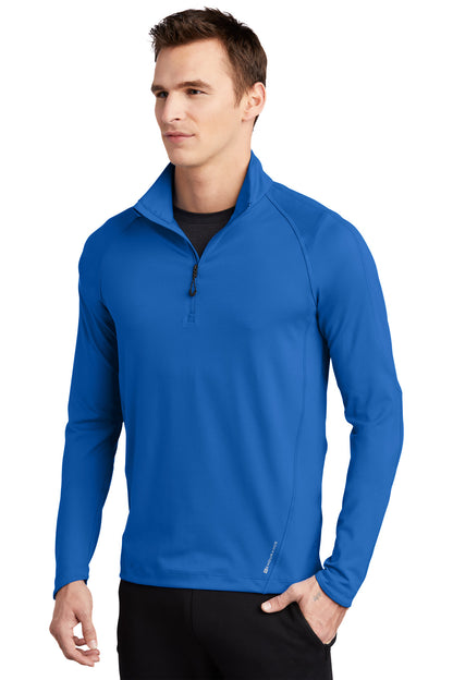 Electric Blue OGIO Radius 1/4-Zip. OE550 plain