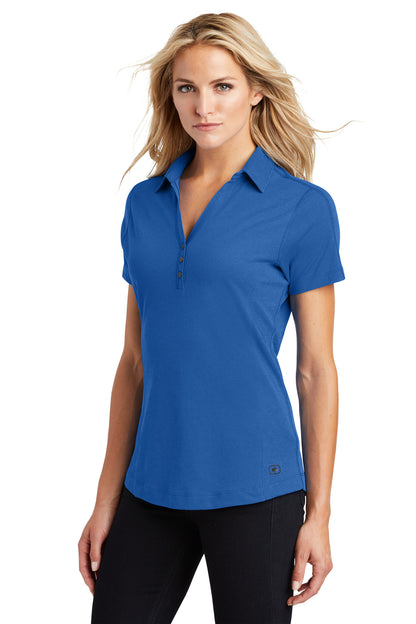 Electric Blue OGIO Women's Onyx Polo. LOG126 plain