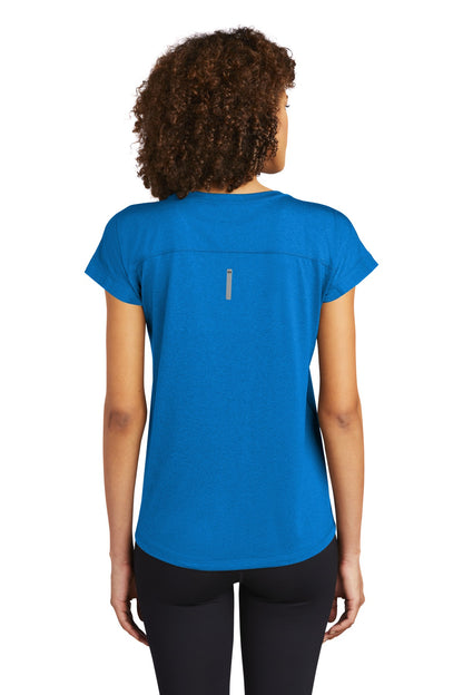 Electric Blue OGIO Women's Pulse Dolman Tee LOE324 plain