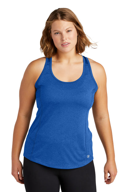Electric Blue OGIO Women's Racerback Pulse Tank. LOE322 plain