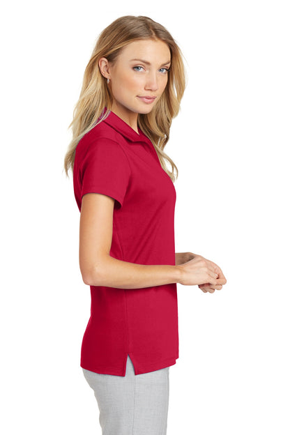 Engine Red Port Authority Women's Rapid Dry Mesh Polo. L573 plain
