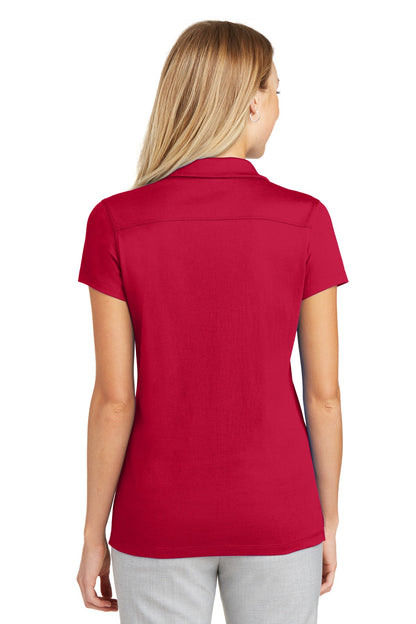 Engine Red Port Authority Women's Rapid Dry Mesh Polo. L573 plain